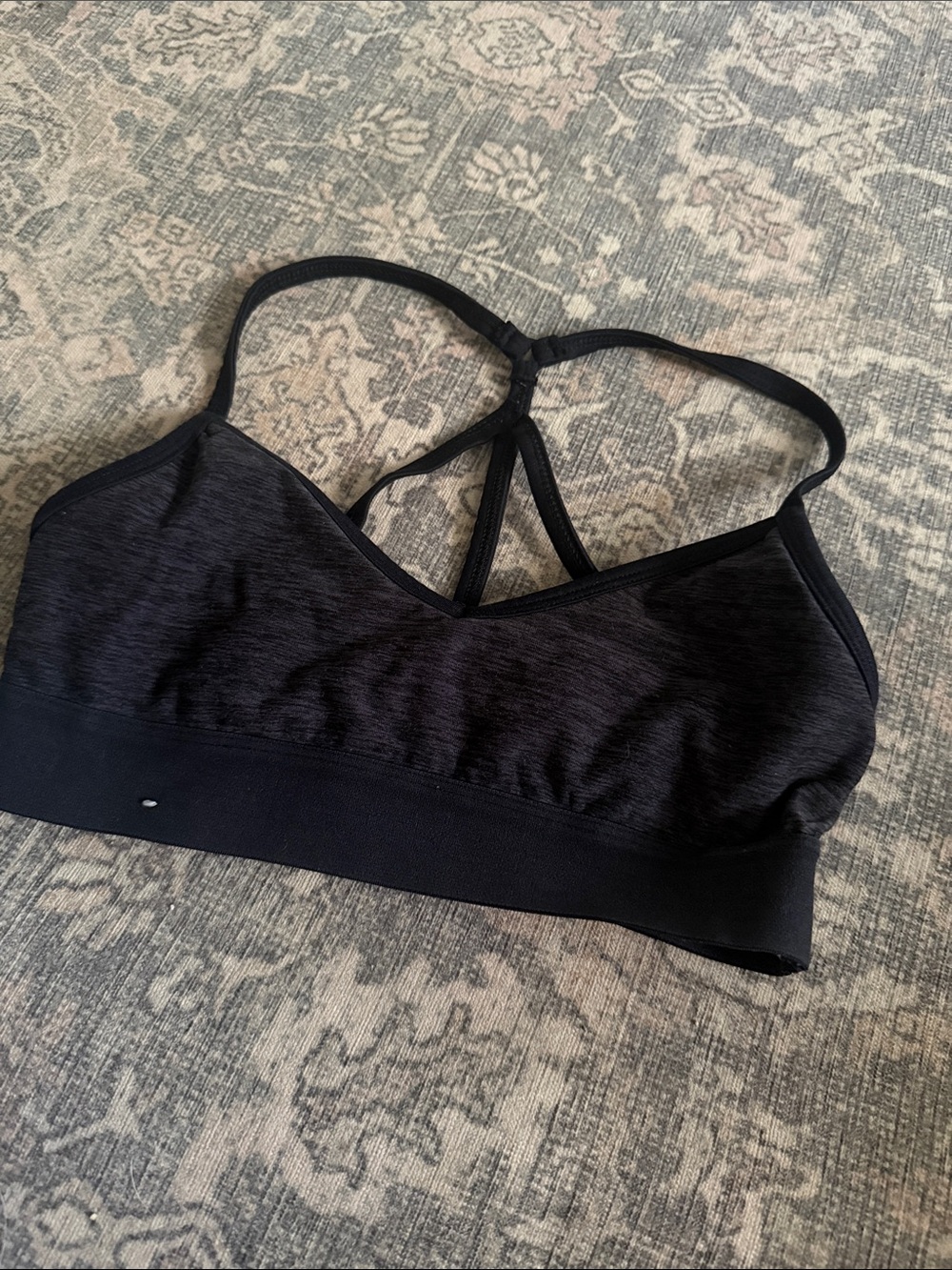 Grey Sports bra
